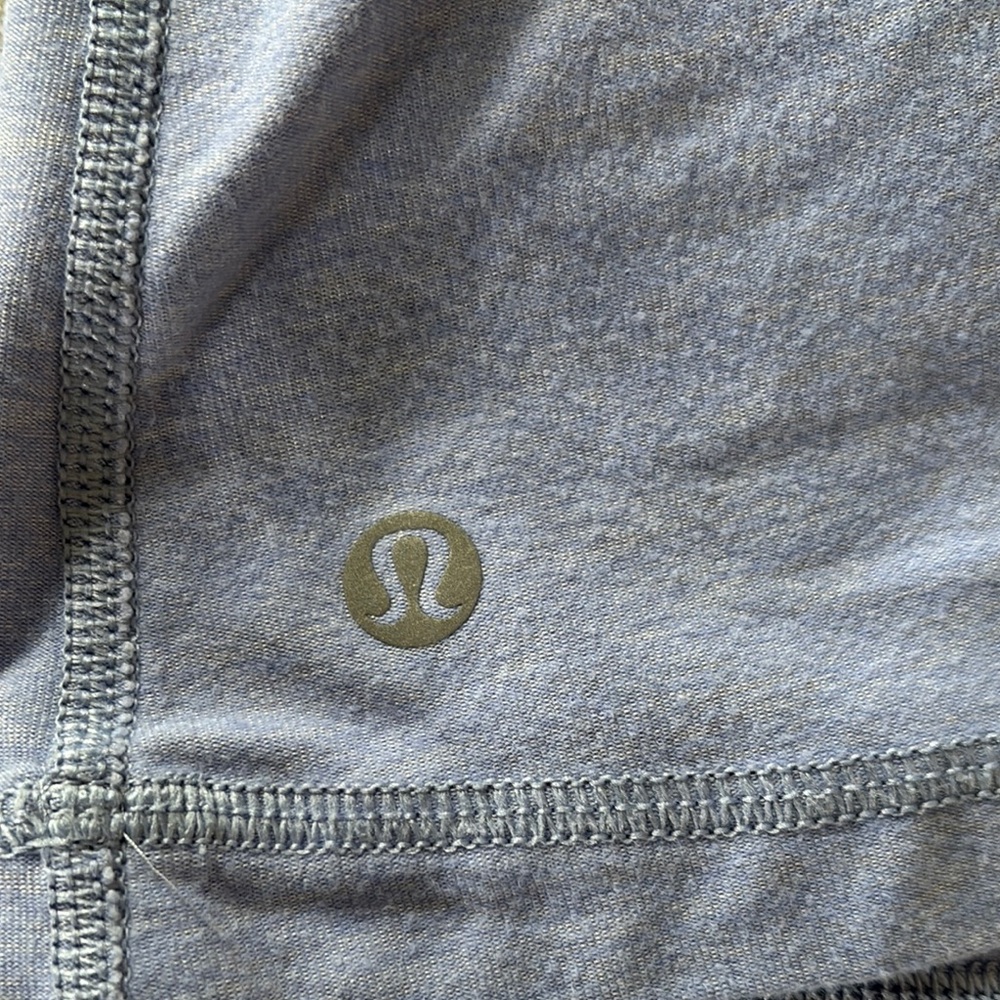 Lululemon Athletica Blue and Gray Fitted Sleeveless Tank Top - Picture 5 of 7